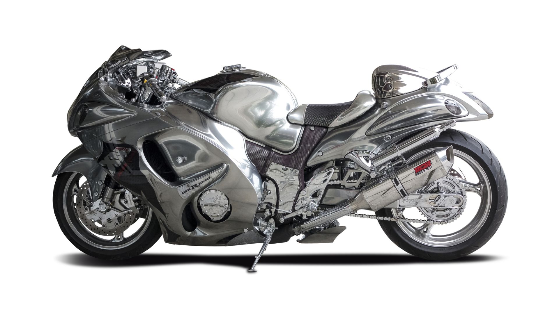 La Suzuki Hayabusa nella sua versione d'acciaio