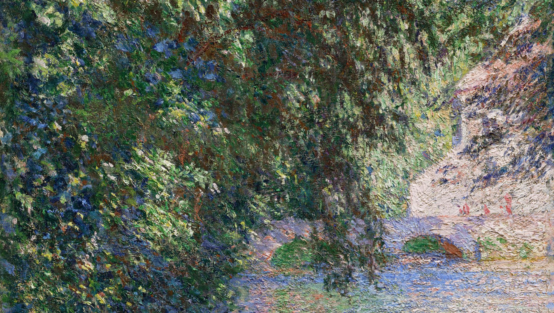 Dettaglio del Monet in asta per finanziare l'acquisto di nuove opere presso il museo di Kansas City