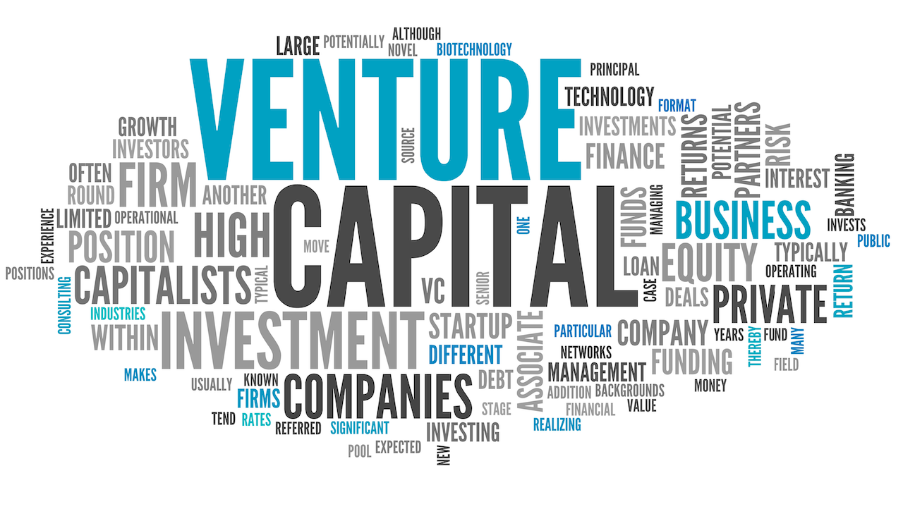 Una nuvola di parole incentrata ad arte sul "Capitale di rischio", che presenta termini di spicco come "Investimento", "Attività" e "Aziende". Queste parole, insieme ad altre correlate alla finanza e all'imprenditorialità, variano nelle dimensioni e negli orientamenti dei caratteri per creare una rappresentazione visiva dinamica.