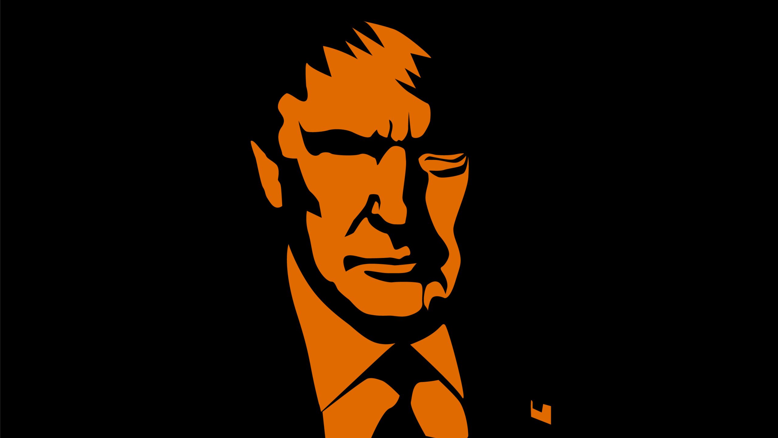 Silhouette di una Donald Trump