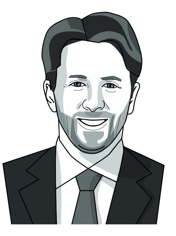 Illustrazione in bianco e nero di Mattia Biasi, partner real estate di Withers.