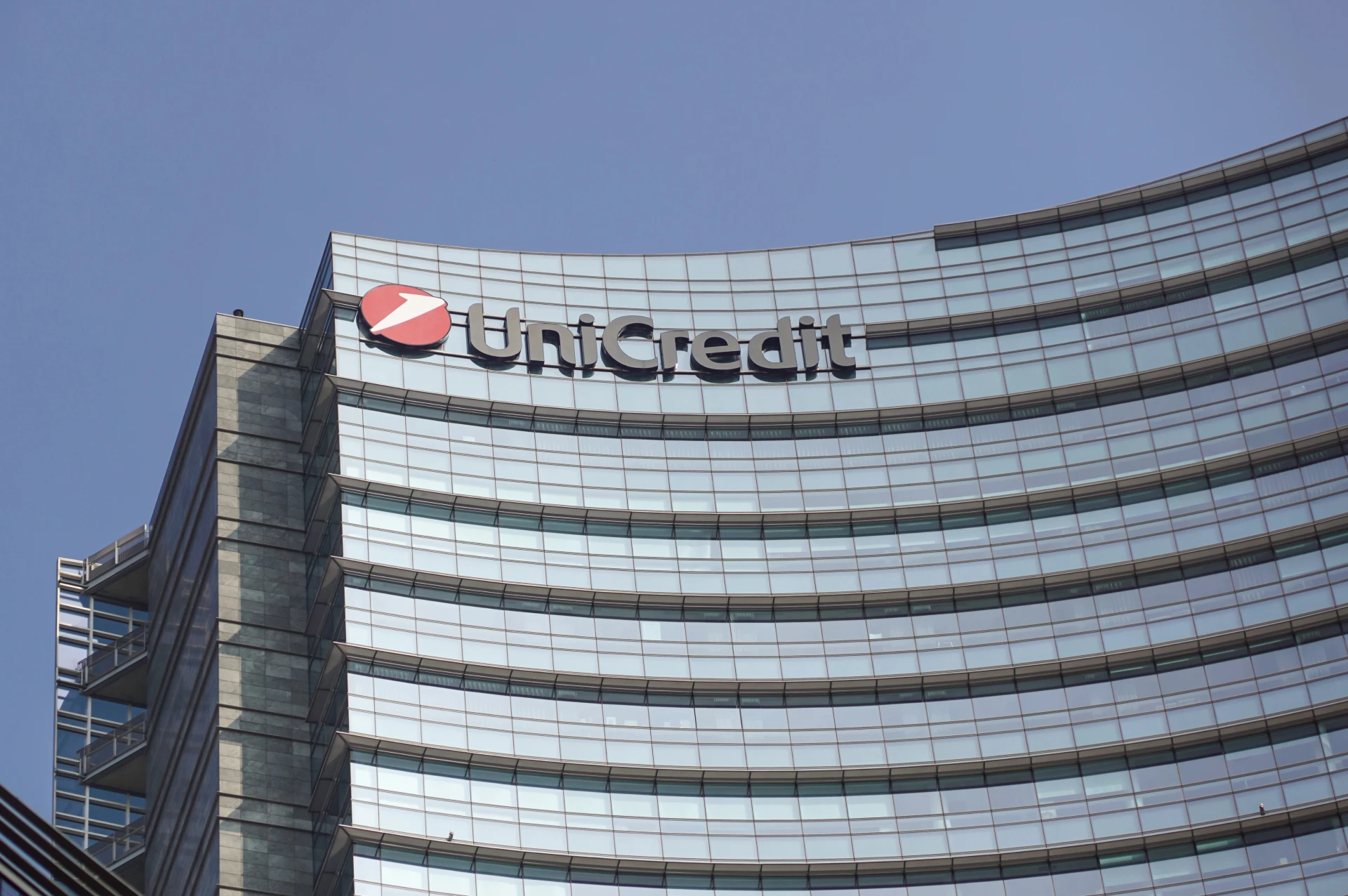 La torre di UniCredit vista dall'alto