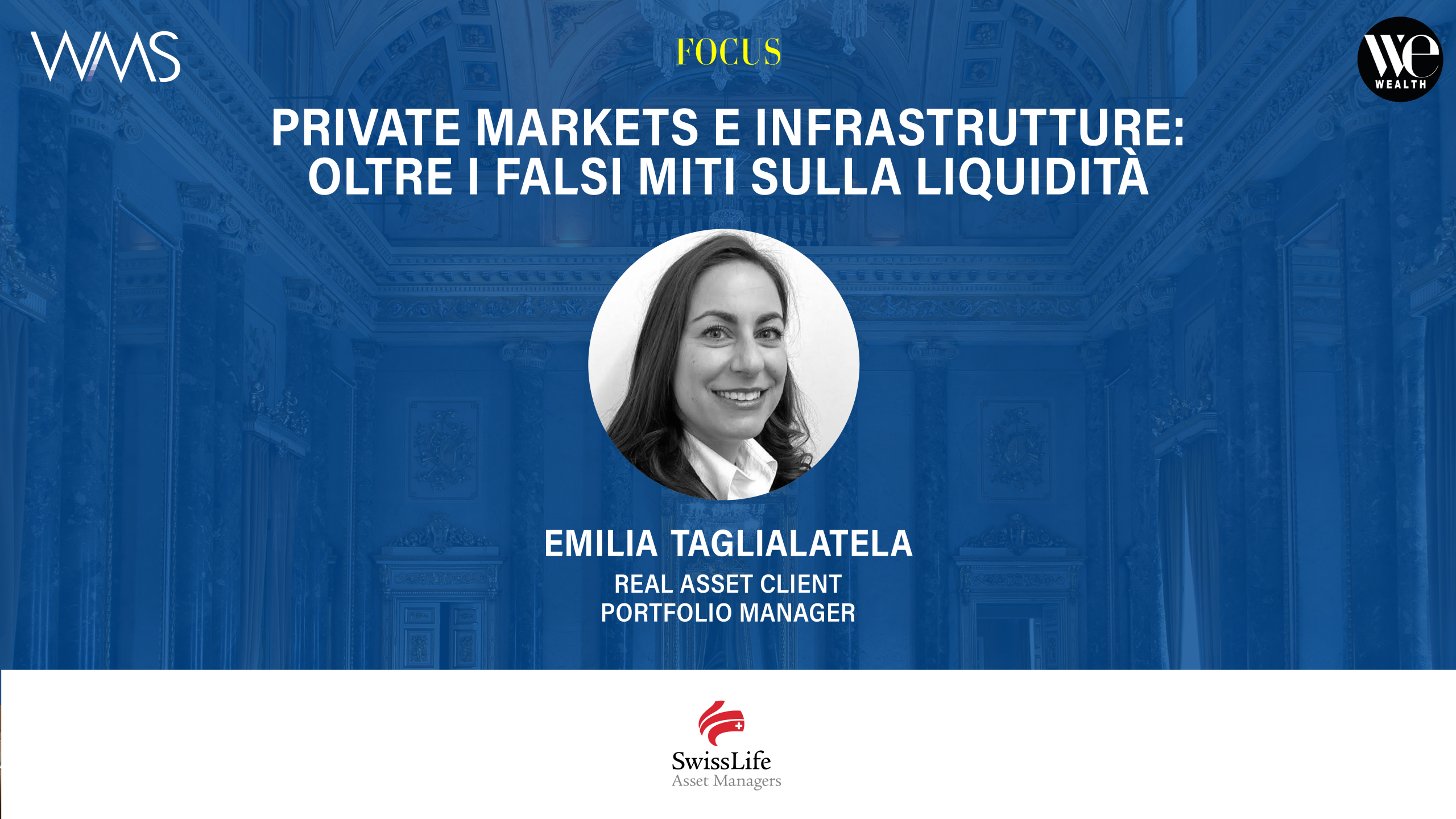 Emilia Taglialatela, Real Asset Client Portfolio Manager, in un evento FOCUS.